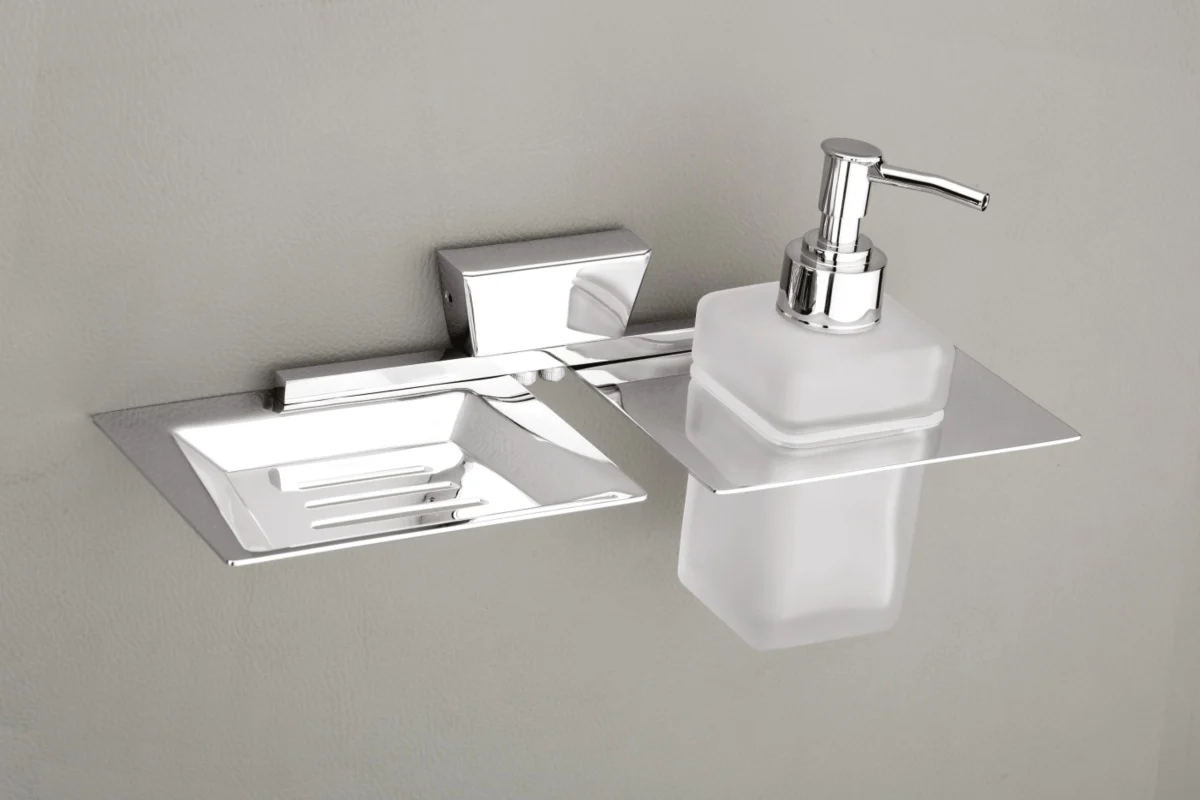 No. 011 Soap Dish with Liquid Dispenser