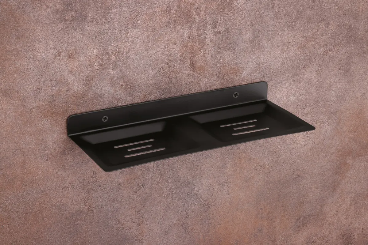 No. 2406 Double Soap Dish Black