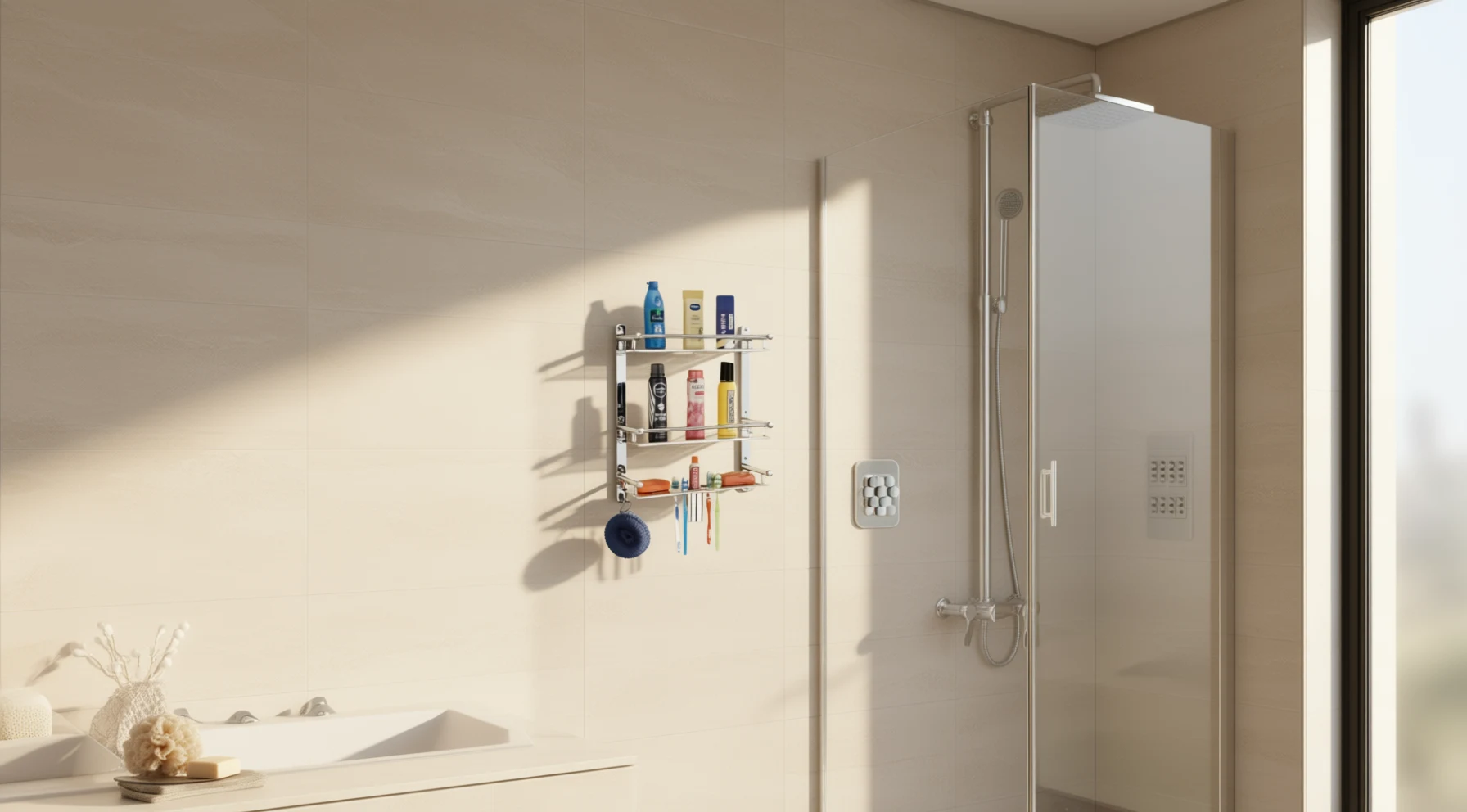 Matric Stainless Steel Bathroom Shelf